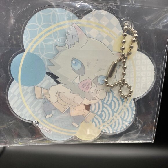 Demon Slayer Kimetsu no Yaiba Inosuke Hashibara Chibi Bag Acrylic Charm - Picture 5 of 7